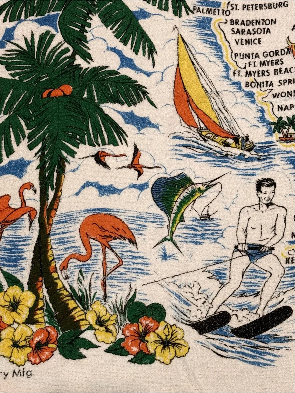 Two vintage beach towels- Florida and Guatemala. Sewing project?